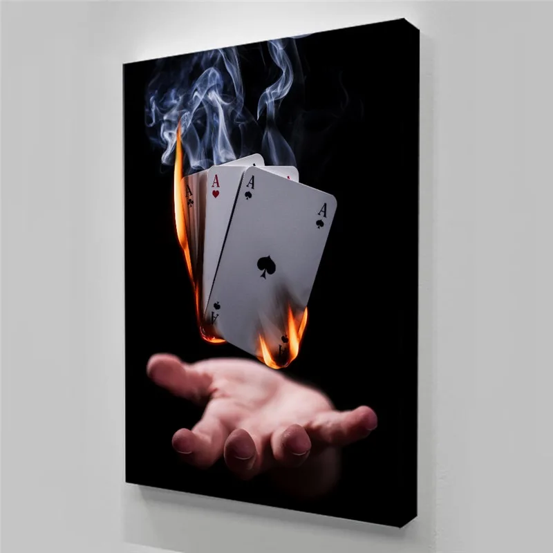 Poster Wall Picture Laminas Para Cuadros Poker Magic Canvas Painting Room Decoration Nordic Style Plakaty Na Sciane Tableau Mura