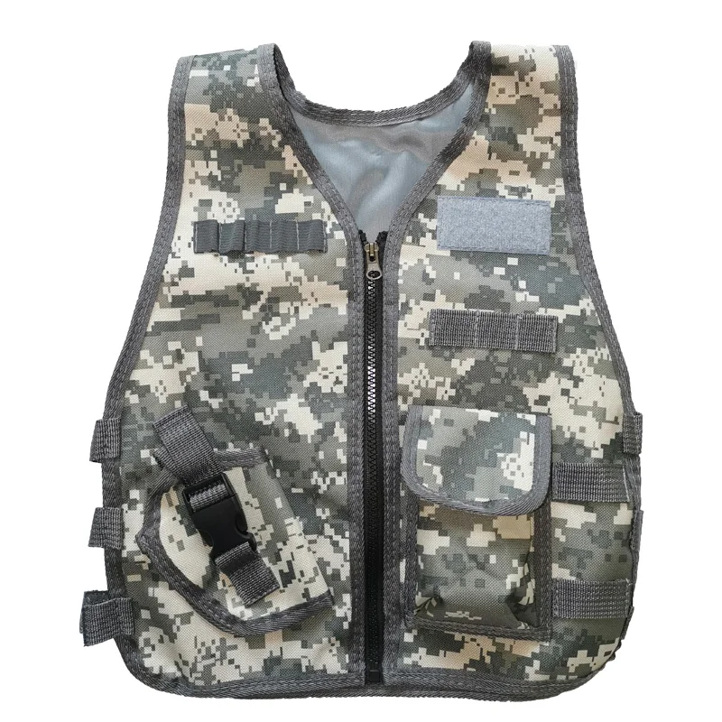 Children Camouflage Sniper Vest For Kids Hunting Clothes Boy Girl Military Vests Combat Tactical Uniform Jungle Airsoft Clothing