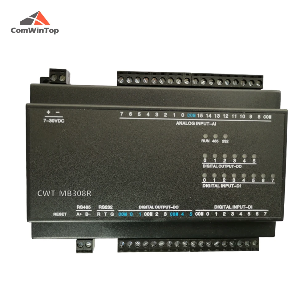 

CWT-MB308R 16AI+8DI+6DO RS485 RS232 Ethernet Modbus Rtu Tcp Io Acquisition Module