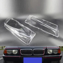 Pair Car Headlight Lens Cover Fit for BMW 7 Series E38 Facelift 99-01