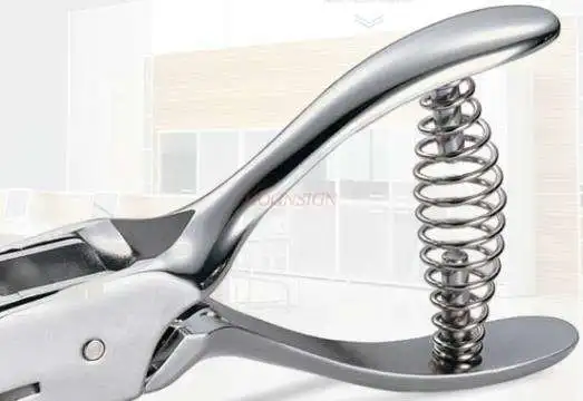 Handheld Enkele Perforator Pvc Id-kaart Puncher Rvs Ovale Perforeren Tangen