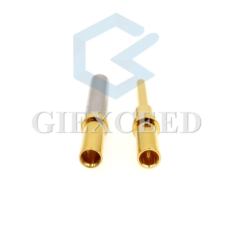 10 Pcs 0460-202-1631 0462-201-1631 AC Assembly Gold Plated DT Socket Stainless Steel Deutsch Pin Crimp Solid Terminal 16-20AWG