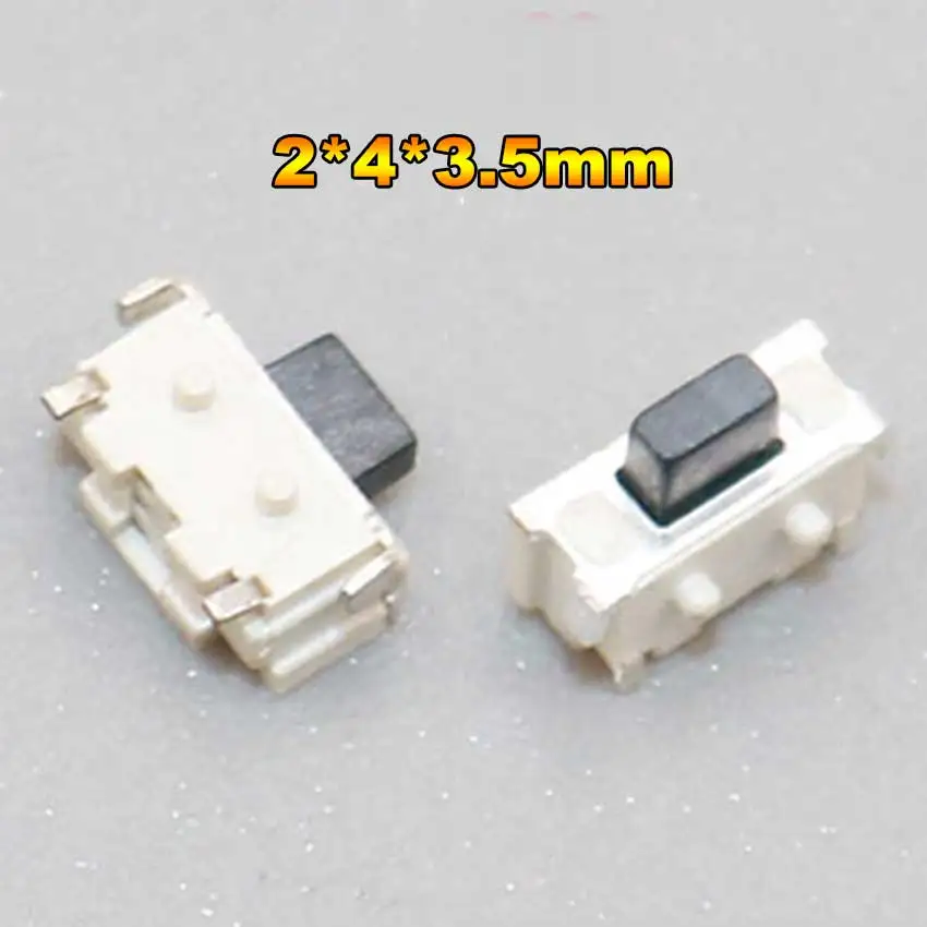 10PCS 2*4*3.5 3*6*3.5 Tactile Tact Push Button Micro Switch For Samsung S2 S3 S4 Note3 I8190 I8160 Nokia Lenovo HTC Xiaomi Moto