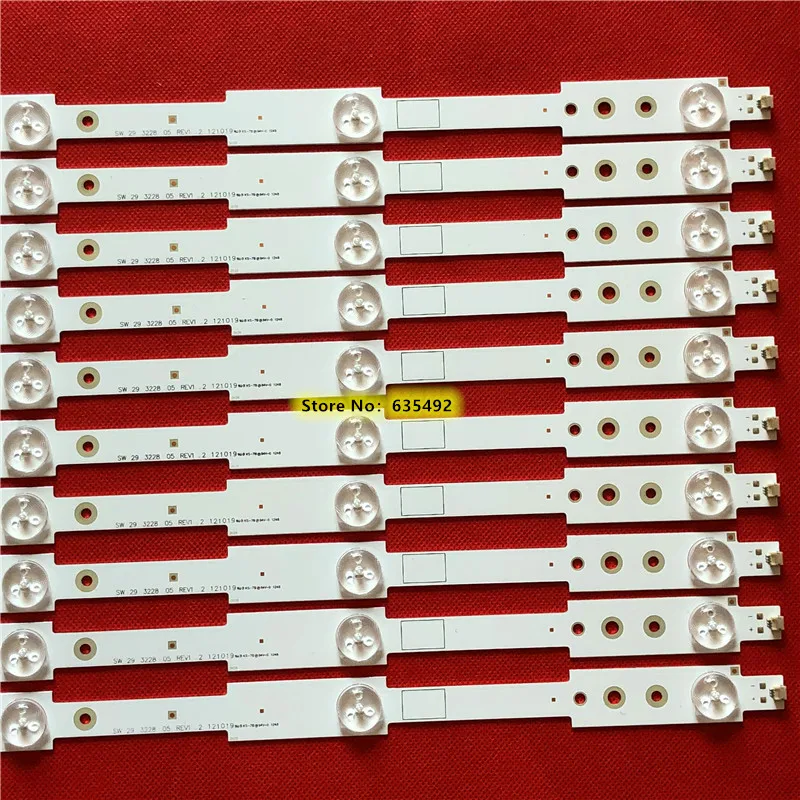 10 шт., лента для подсветки телевизора диаметром 532 мм