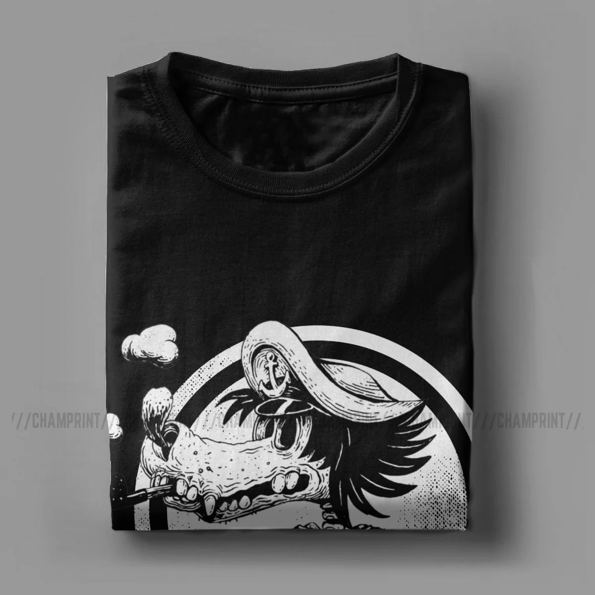 Nu Pogodi Wolf T-Shirts for Men Russia Humorous Cotton Tee Shirt Crewneck Short Sleeve T Shirts Gift Idea Clothing