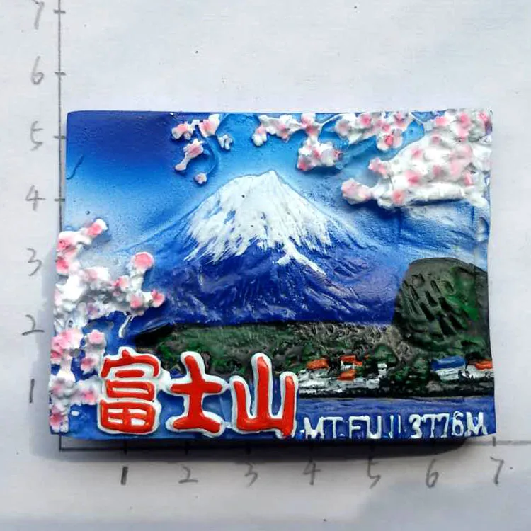 Asia Japan 3D Fridge Magnets Tourist Souvenir Decoration Articles Handicraft Magnetic Refrigerator Collection Gifts