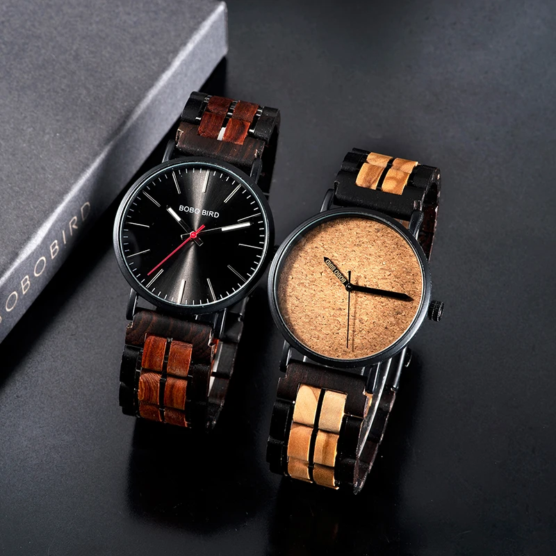 Luxury Wood Watches for Men Handmade Wooden Watch Analog Japanese Quartz Movement WristWatch Male Timepieces Gift for Male