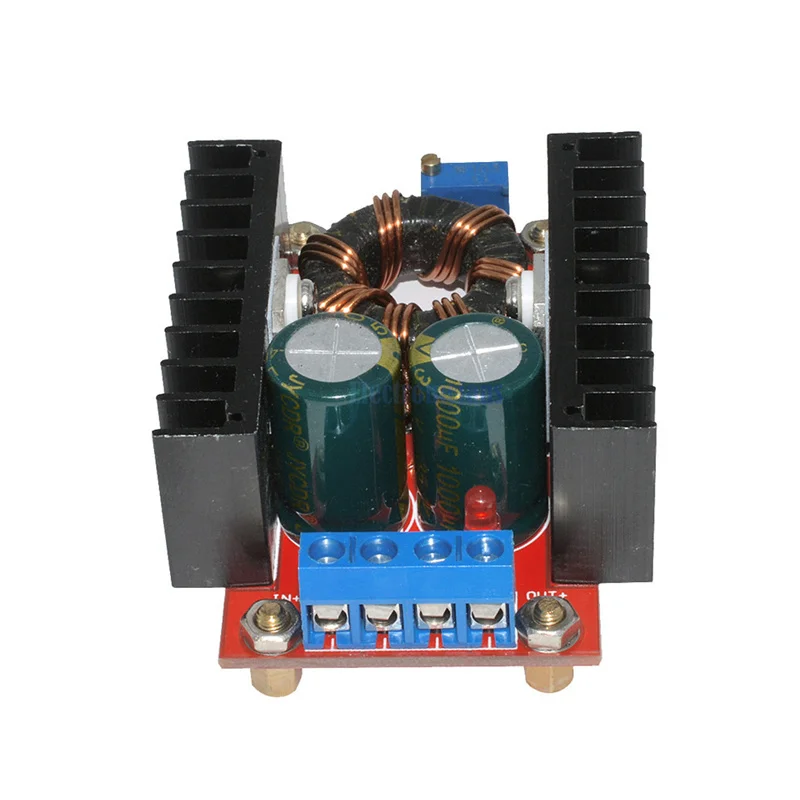 150W DC-DC Boost Converter แหล่งจ่ายไฟโมดูล10-32V ถึง12-35V 10A แล็ปท็อปแรงดันไฟฟ้าสำหรับ Arduino