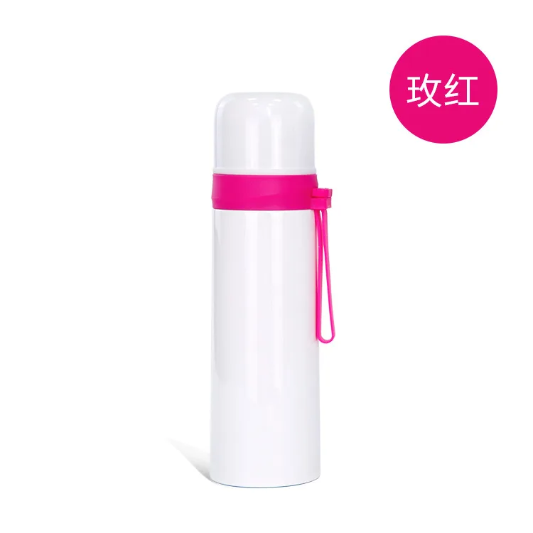 500ml Stainless Steel Vacuum Flask Water Bottle Bullet Shape Sublimation Blank Thermos Drink Water Bottle for Kids