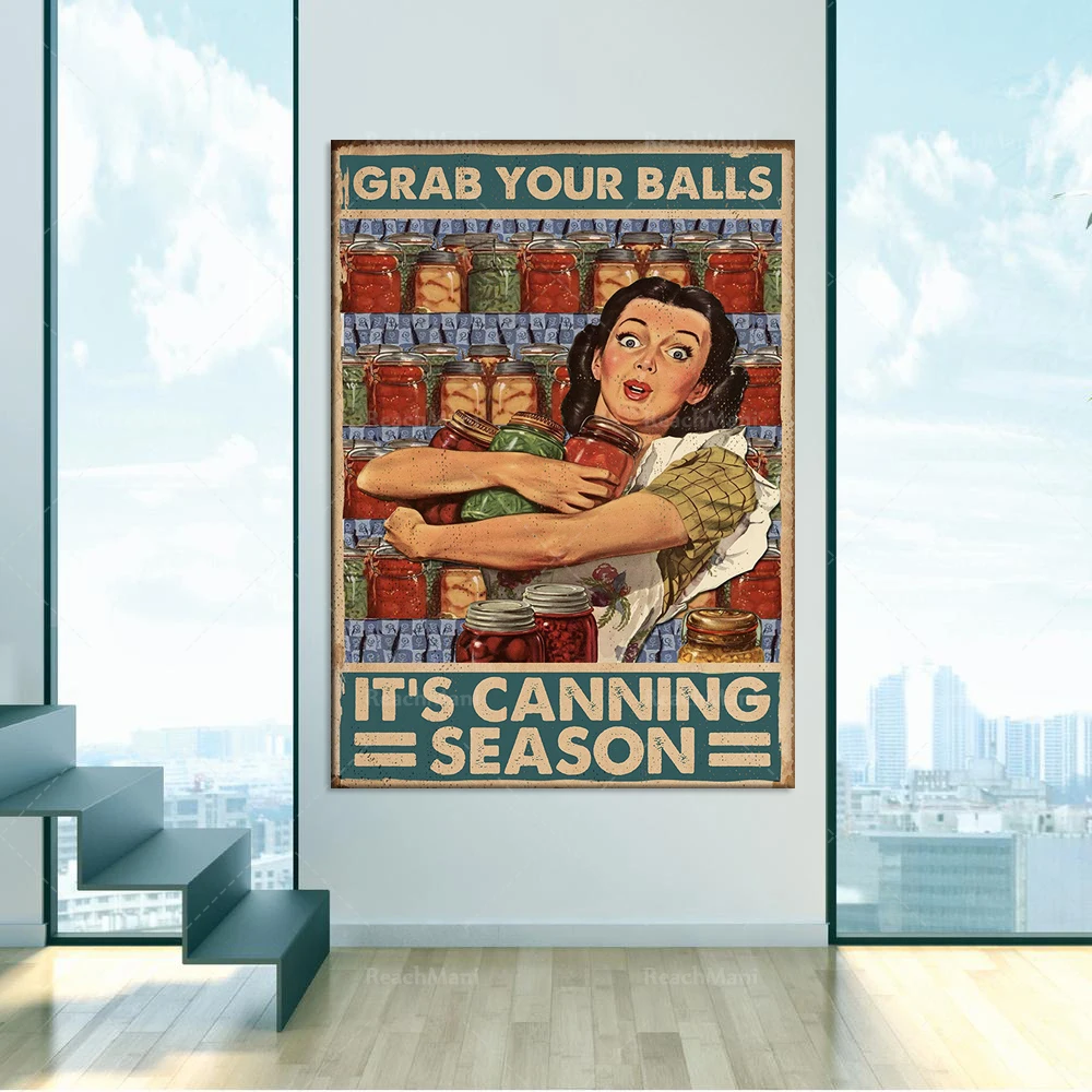 Catch your ball this is canned retro season poster food preservation homeland living home decoration poster