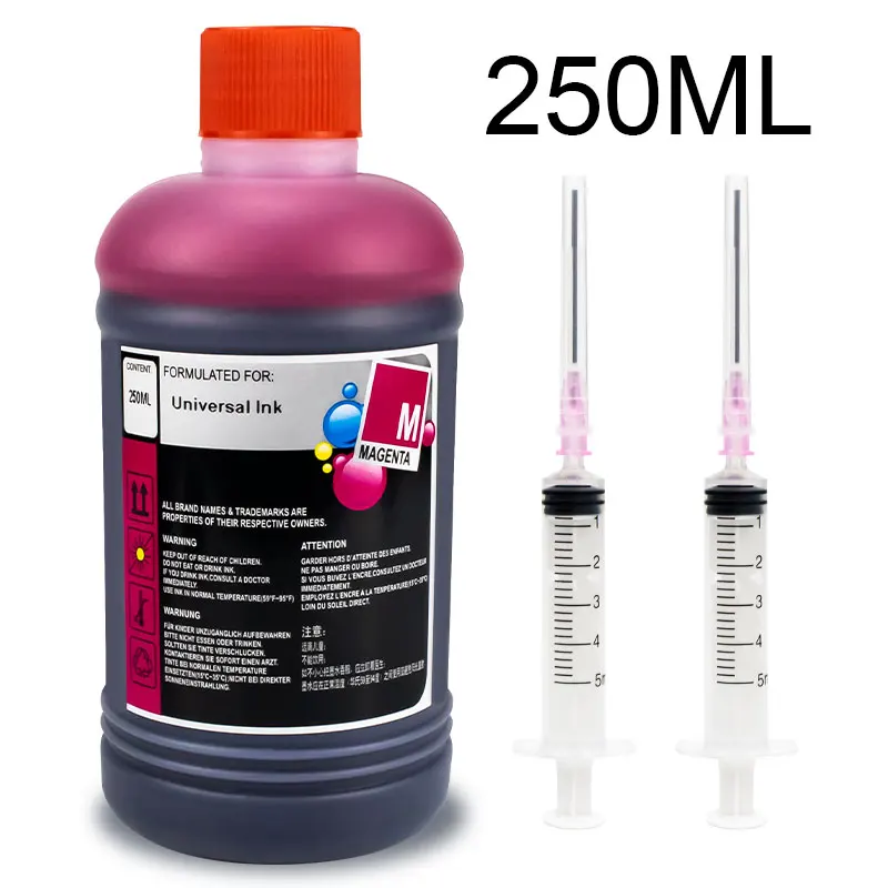 Kit de recarga de tinta para tinte de tinta negra, 250ML/botella, para Canon PG510 CL511 PG 540 545 445 440 CL 541 546 XL, tanque de cartucho de