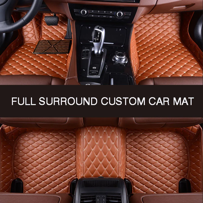 Full Surround Custom Leather Car Floor Mat For MG MG3 MG5 MG6 MG7 GT ZS HS RX5 TF GS Mgf(Convertible) EZ S Car Accessories