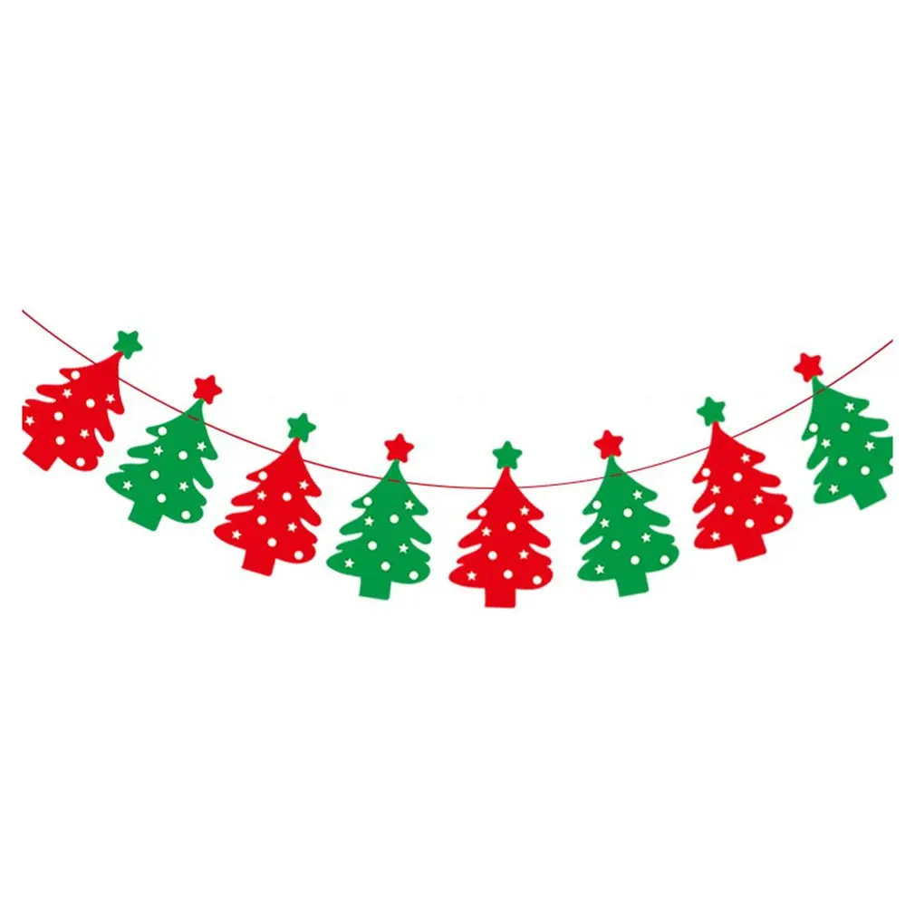 

Christmas Decoration Supplies Cartoon Bunting Holiday Scene Layout Christmas Paper Hanging Dropshipping