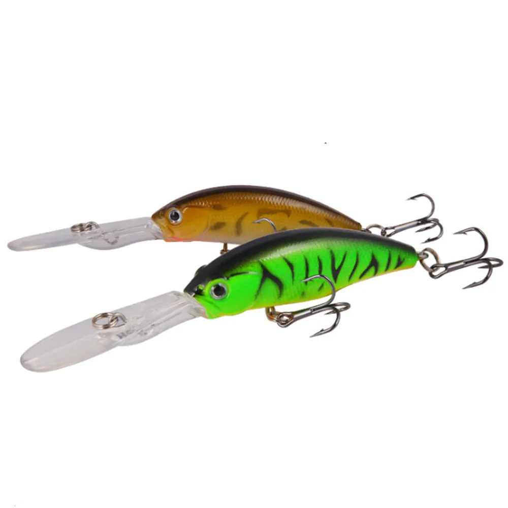 1 stücke 10cm 7,5g Lange Zunge Elritze Fischerei Locken Schwimm Wobbler Crankbait Bass Künstliche Köder Pike Karpfen angelgerät