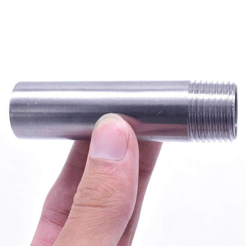 304สแตนเลสสตีลเดี่ยวหัวเกลียวท่อน้ำอุปกรณ์ BSP 1/8 "1/4" 1/2 "3/4" 1 "ด้ายชาย X ข้อต่อรอย