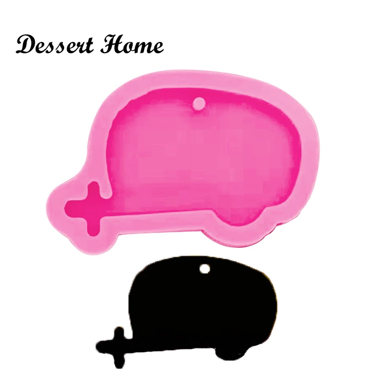 DY0071 DIY epoxy resin molds Tent key shape silicone mold for keychains Jewelry Making Accessories Tools