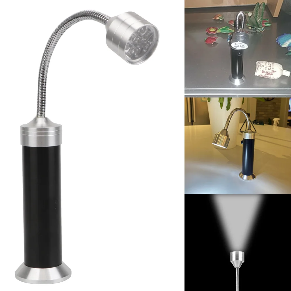 1 pcs Outdoor lighting 9 LED Flashlight Soft Tube Lighting Lamp Magnetic Base 360 ° Adjustable BBQ Grill Light Super-Bright