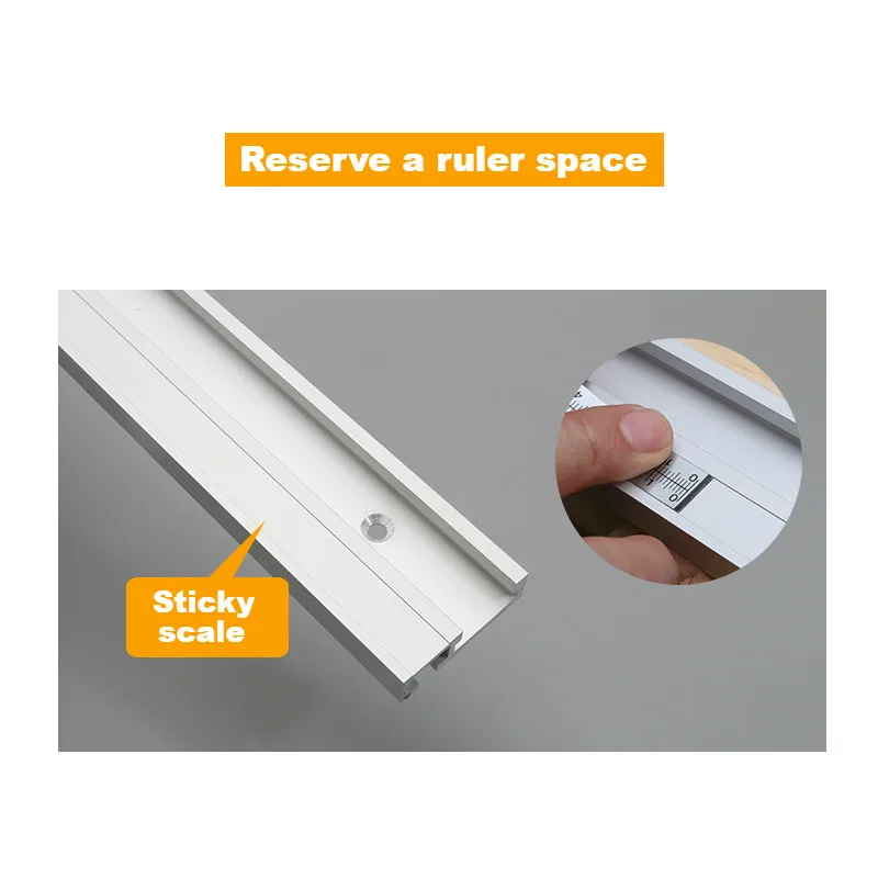 T Track Aluminium 45 Type Woodworking T-slot Miter Track Jig Miter Track Stop for Router Table Bandsaws DIY Tools 300-800MM