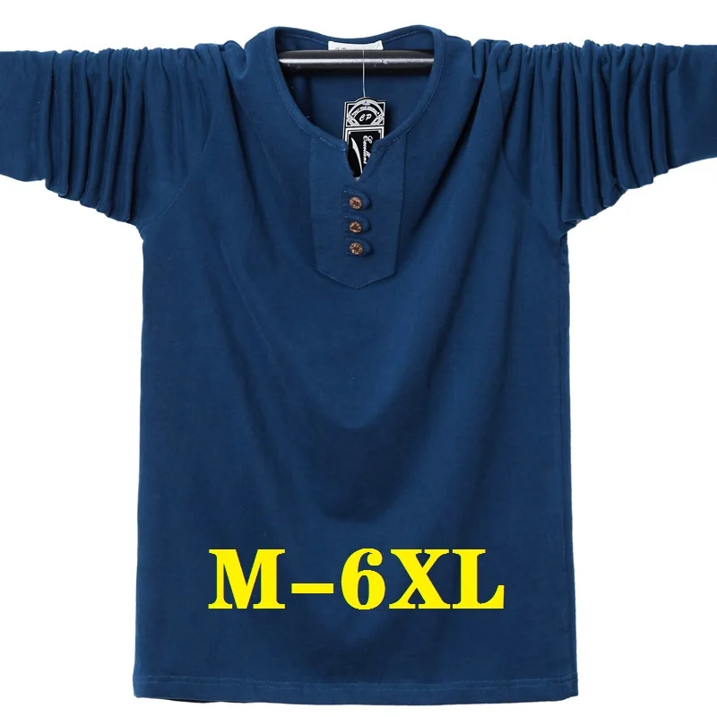 

Men's T-shirt Oversized T Shirt Men Long Sleeve Tee Shirt Casual Men Tops Plus Large Size Clothes Brand Clothing Mens Tshirt