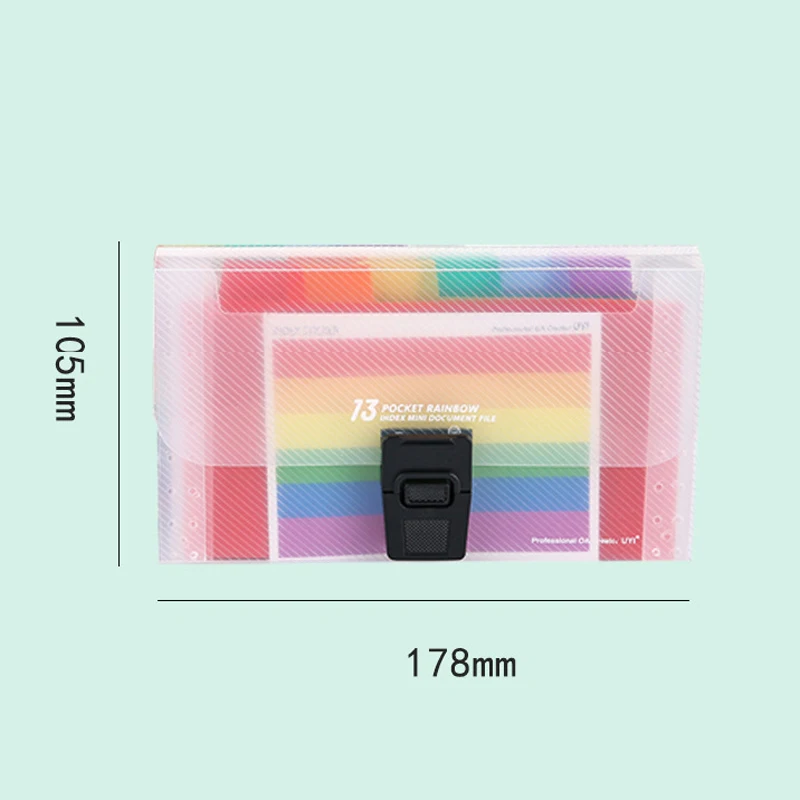 Portable Plastic A6 Expanding Wallet Bill Receipt File Folder Sorting Organizer Office Document Storage Bag Filing Products