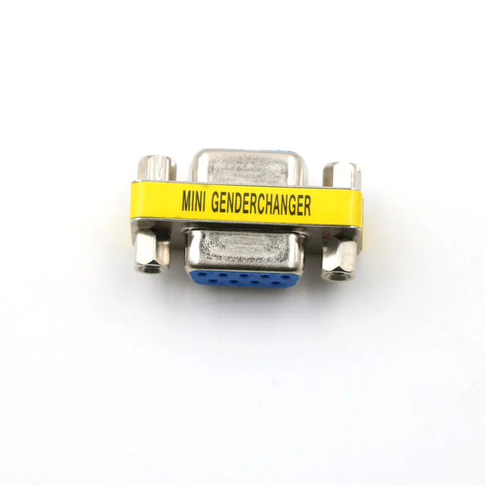 DB9 9Pin Female To Female Mini Gender Changer Adapter RS232 Serial Plug Com Connector