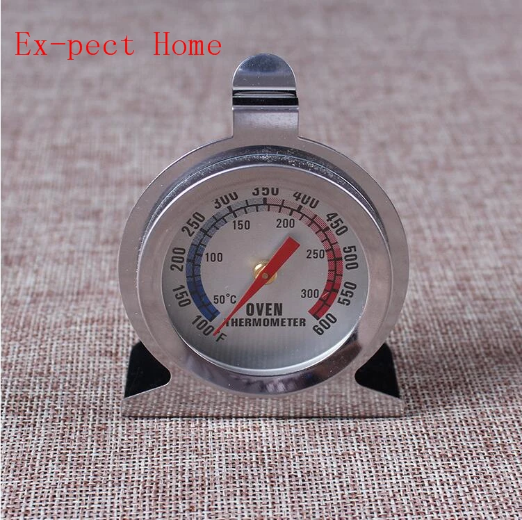 200pcs practical Temperature Stand Up Dial Oven Thermometer Stainless Steel Gauge Gage Large Diameter Dial Supplies