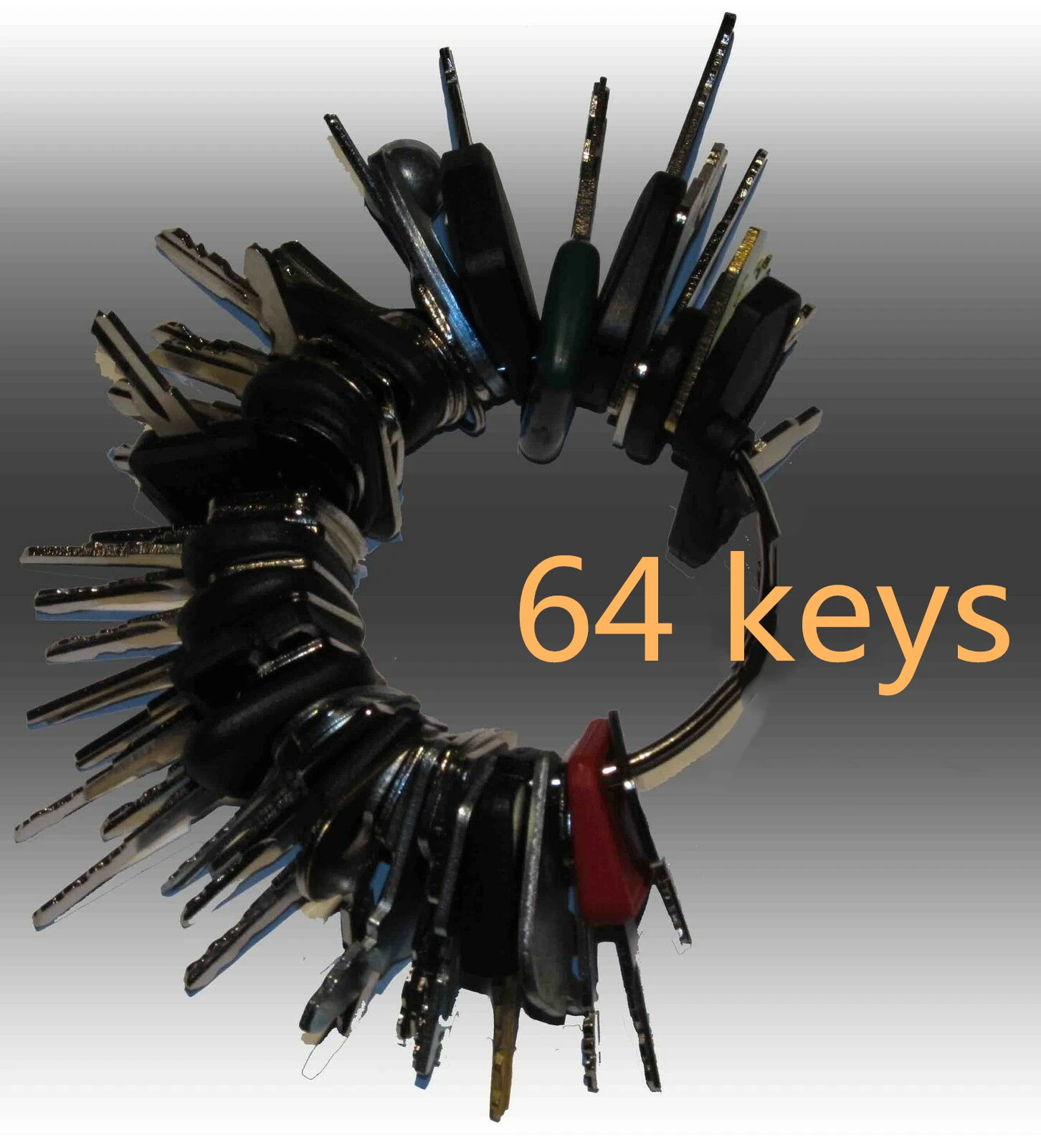 

64 Pcs Construction Ignition Key Set for Caterpillar Hitachi JCB John Deere Volvo Komatsu Ford Bomag Yanmar Bobcat Deawoo Doosan