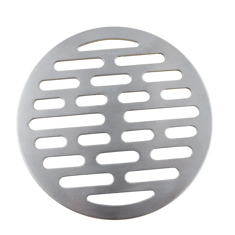 1PC 10CM/11.2CM Round Floor Drain Covers Bathroom Supplies  Tone Stainless Steel Brushed Floor Drain Covers