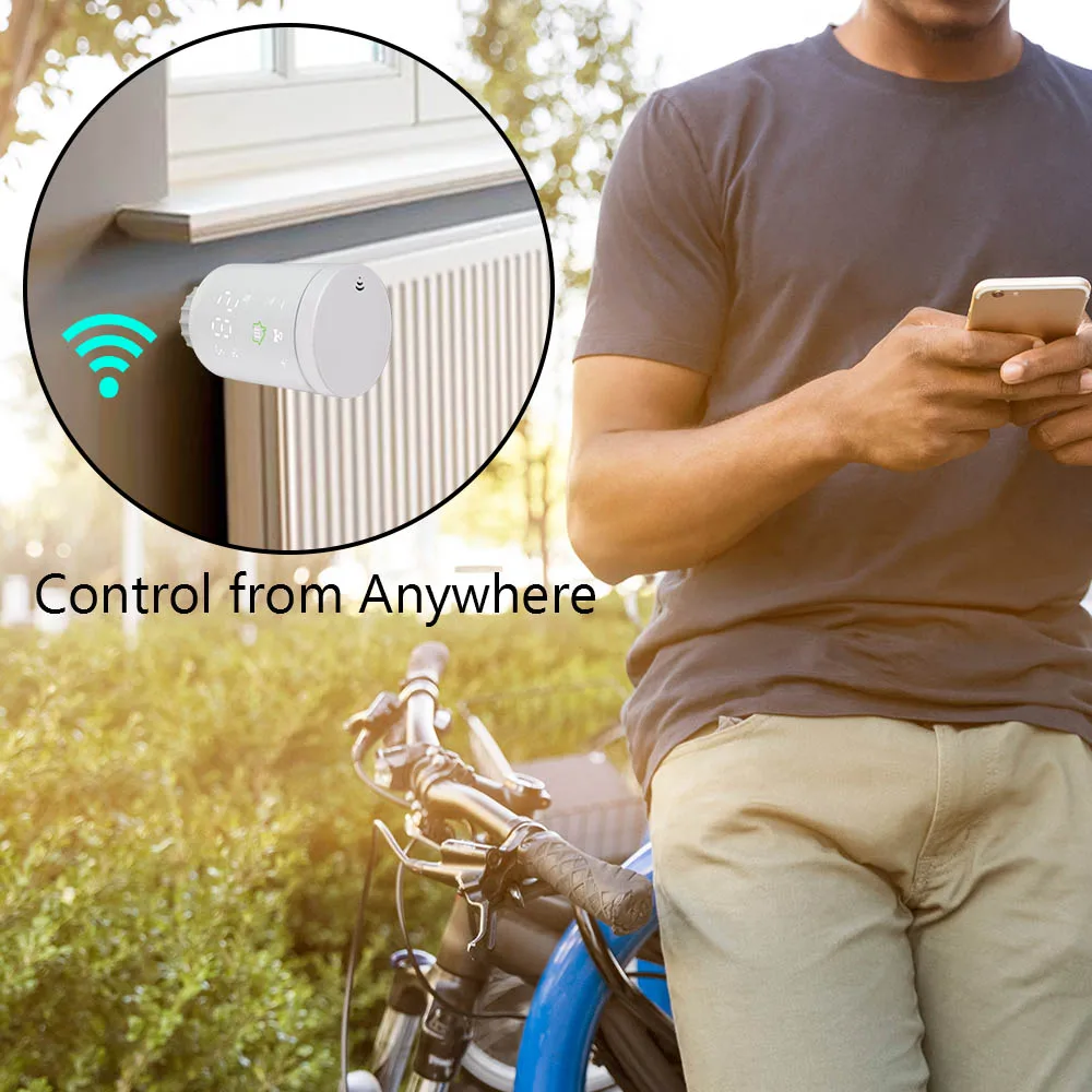 Wifi Zigbee Smart radiatore attuatore valvola termostato regolatore di temperatura programmabile controllo vocale Alexa Tuya IFTTT App