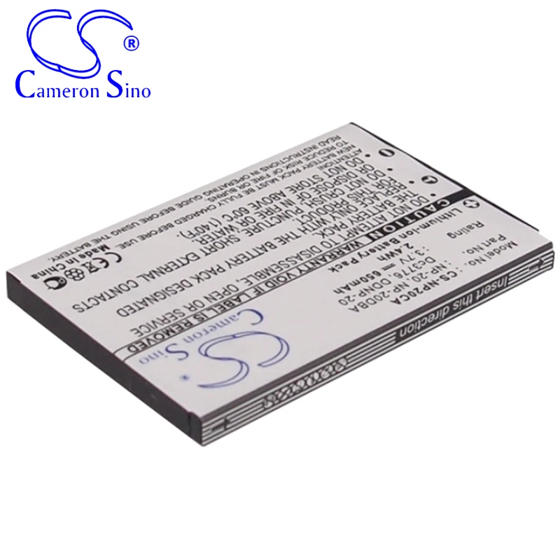 CameronSino Pin Cho Đồng Hồ Casio Exilim EX-S770SR Exilim EX-S770BE Exilim EX-S770BU Exilim EX-S3 Phù Hợp Với Đồng Hồ NP-20DBA Pin Máy Ảnh
