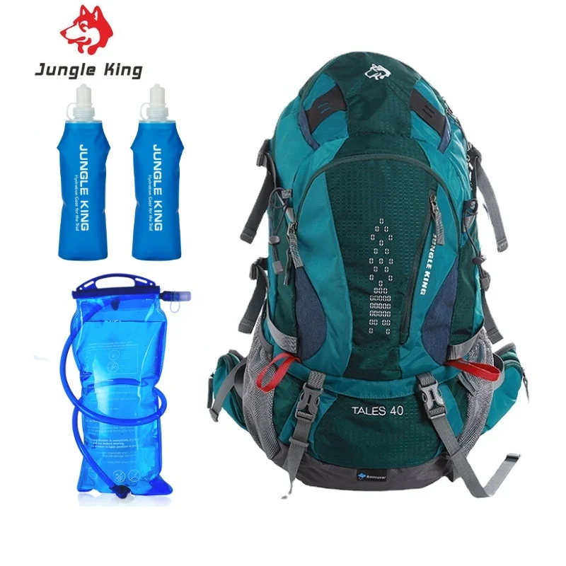 

Jungle King CY1123 New 40L Hiking Backpack Waterproof and Tear-resistant Backpack Multifunctional Camping Hiking Bag Water Bag