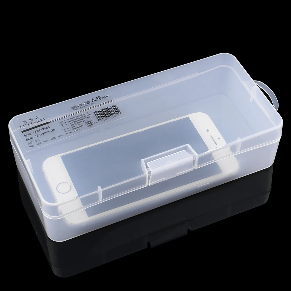 LUXIANZI Portable Plastic Organizer Box For small things Part Screws Container Toolbox Portable Jewelry Tool Case Storage Box