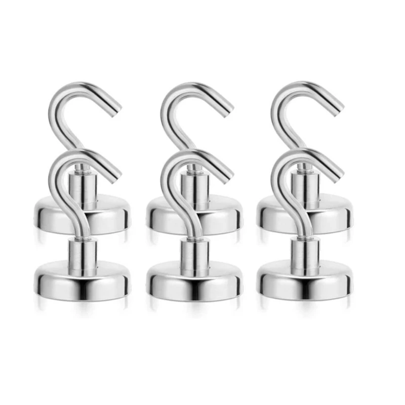 

Многофункциональные прочные магнитные крючки, сверхмощные настенные крючки, вешалка для ключей, чашки для пальто