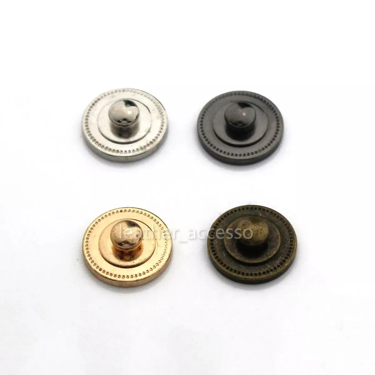 4pcs Brass Screw Back Rivets for Bag Base Studs and Leather Studs Nail Garment Leather Craft Belt Wallet Bag Decoration Hardware