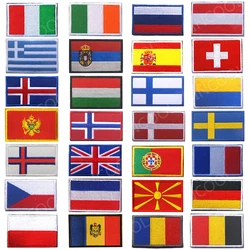 Toppe ricamate Russia germania slovacchia lituania Moldova Faroe Macedonia Montenegro svizzera spagna francia patch