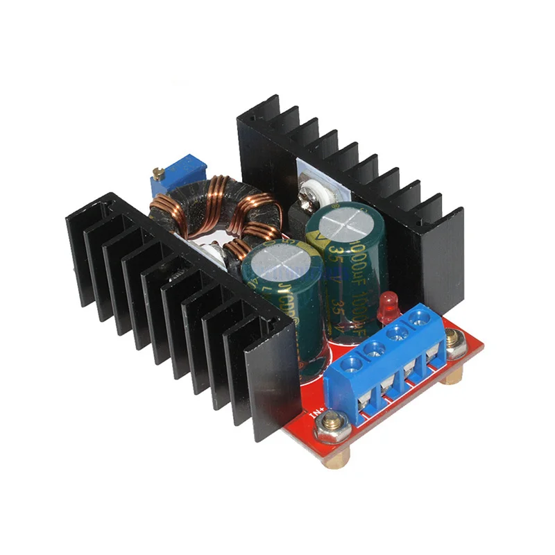 150W DC-DC Boost Converter แหล่งจ่ายไฟโมดูล10-32V ถึง12-35V 10A แล็ปท็อปแรงดันไฟฟ้าสำหรับ Arduino