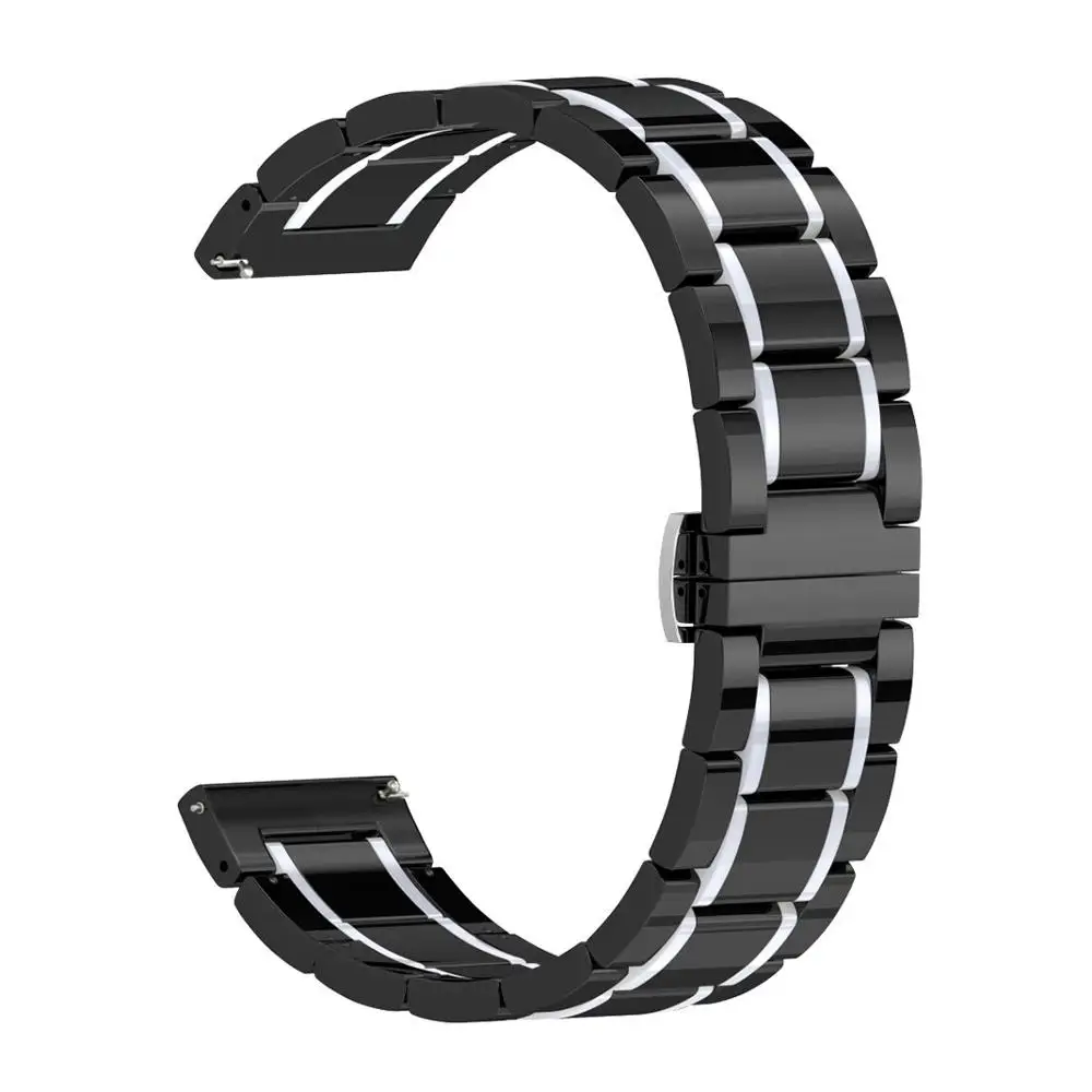 20mm 22mm 24mm Ceramic band For Samsung galaxy 3 active 46mm 42 Watch For Amazfit Pace/Stratos 2 /Bip Smart ceramic Luxury strap