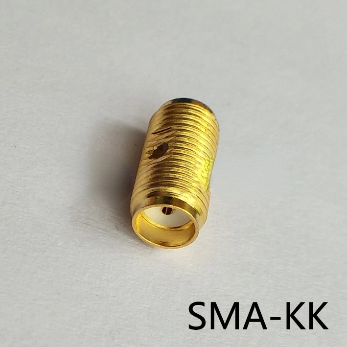 2 قطعة قصيرة SMA-KK مزدوجة الإناث RF محول SMA مزدوجة الإناث RF موصل 18 جرام عالية التردد المزدوج تمرير محول