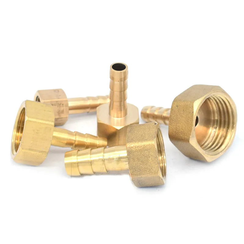Raccordi per tubi raccordo per tubo flessibile in ottone raccordo per carburante aria Gas tubo flessibile per acqua olio da 4mm-16mm a 1/8 ''1/4'' 3/8 "filetto femmina rame