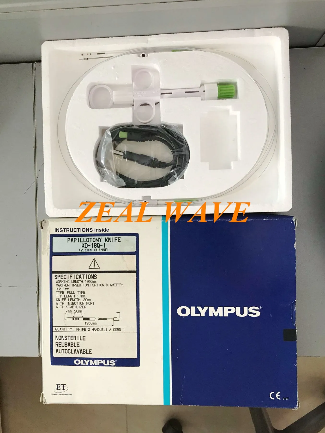 KD-18Q A KD-20Q A KD-11Q A KD-16Q Olympus Axial Pull Type Duodenal Papilla Incision Knife Aperture 2.2 4.2