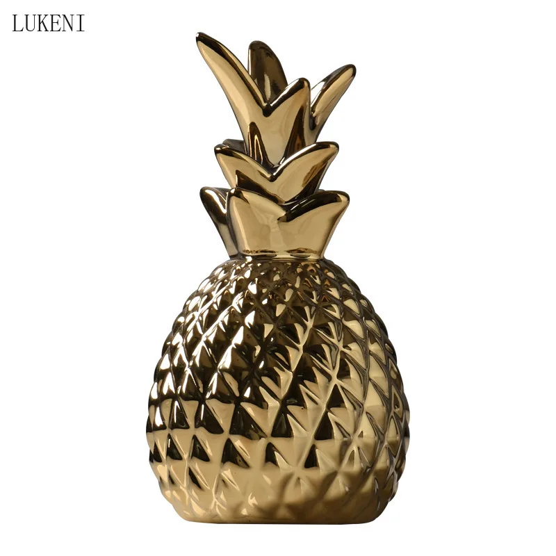 

Creative Pineapple Shape Ceramic Decoration Fruit Pineapple Decoration Props Interior Decoration Home Decoration