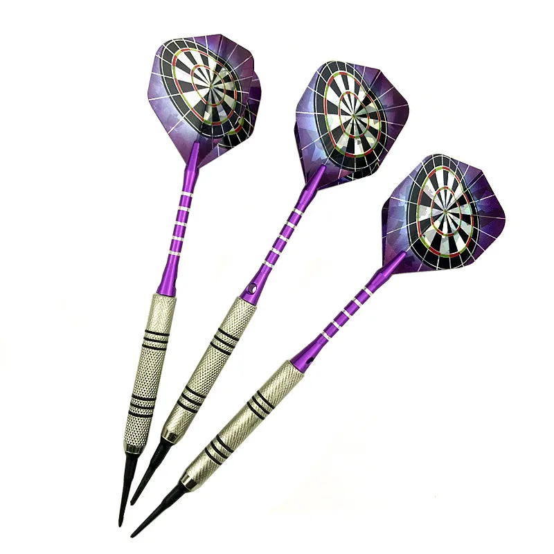 New 3 piece / set 14g professional silver plated soft tip darts darts flight sports darts axis