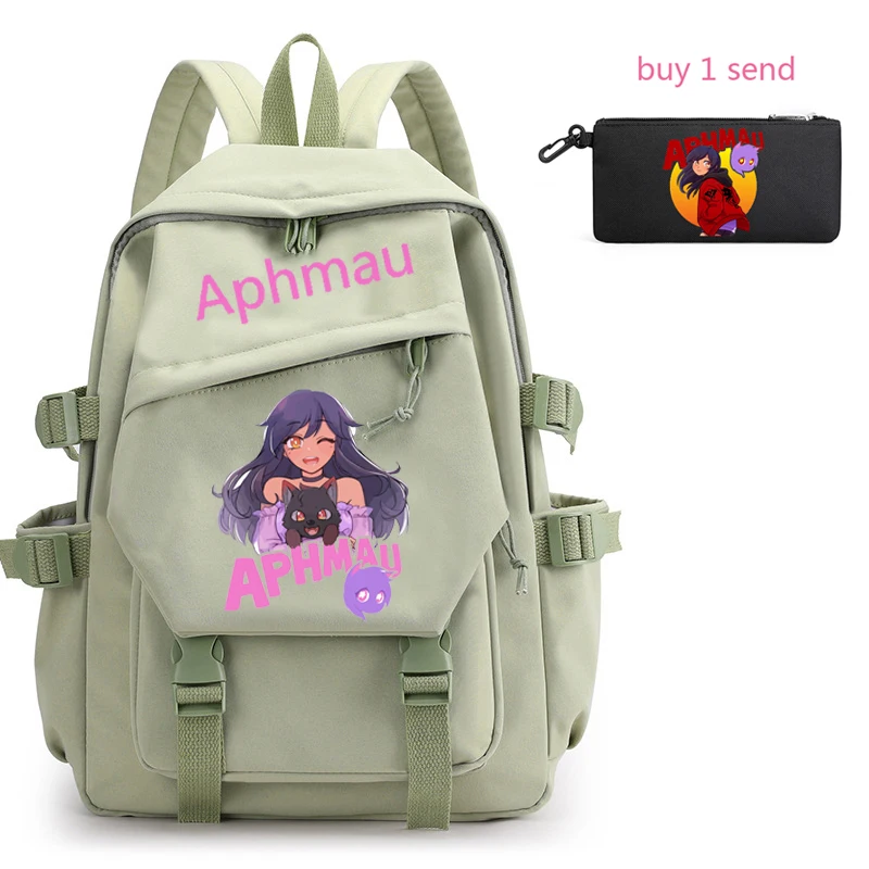 Aphmau meninas mochila, para meninas livro, bonito primária e estudantes do ensino médio bolsa de ombro