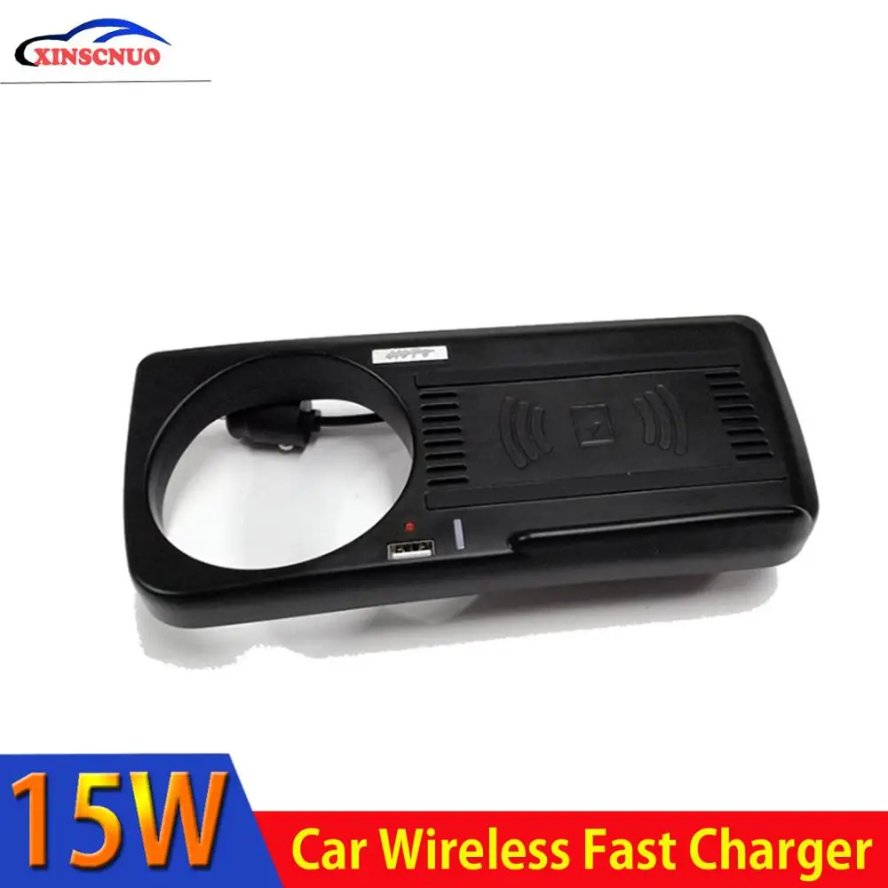 Car Accessories wireless mobile charger For BMW 5 Series F10 F18 2012-2017 Fast Charger Module Wireless Onboard Car Charging Pad