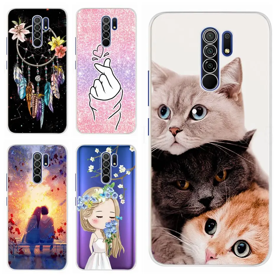 For Xiaomi Redmi 9 Case Redmi 9 Prime Cover Soft Silicone Phone Back Case For Xiaomi Poco M2 Reloaded Cases PocoM2 Redmi9 Fundas