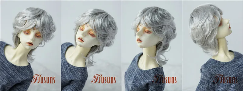 Doll Wigs JD075 1/3 8-9inch 21-23cm Boyish Cupid Curls Synthetic Mohair SD BJD Doll Wigs