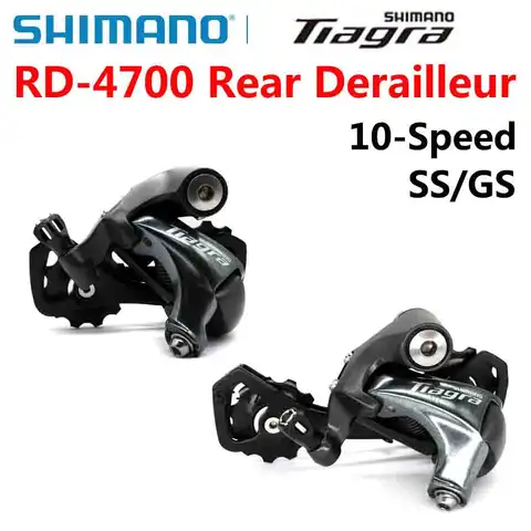 SHIMANO Tiagra RD 4700 10S Deragliatore posteriore Deragliatore bici da strada RD 4700 SS GS Deragliatori bicicletta da strada 10 velocità 20 velocità