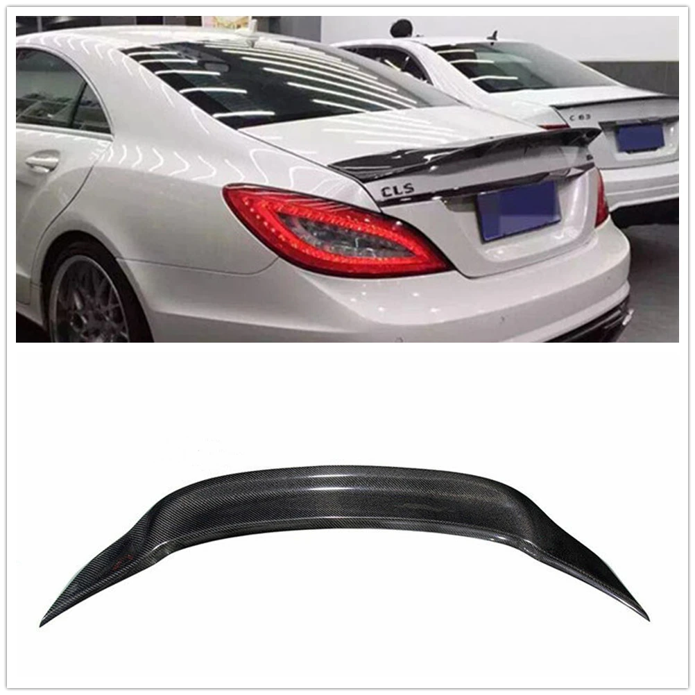 

For Mercedes Benz CLA Class W117 C117 2013-2019 CLA200 CLA250 CLA180 CLA45 R Style Carbon Fiber Rear Trunk Lid Spoiler Wing Lip