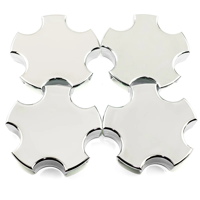 4pcs 117mm Wheel Center Hub Cap For Alloy Rim C5 5123 5124 5146 5147 5151 5160 5163 5176 Refits Styling Car Accessories Silver