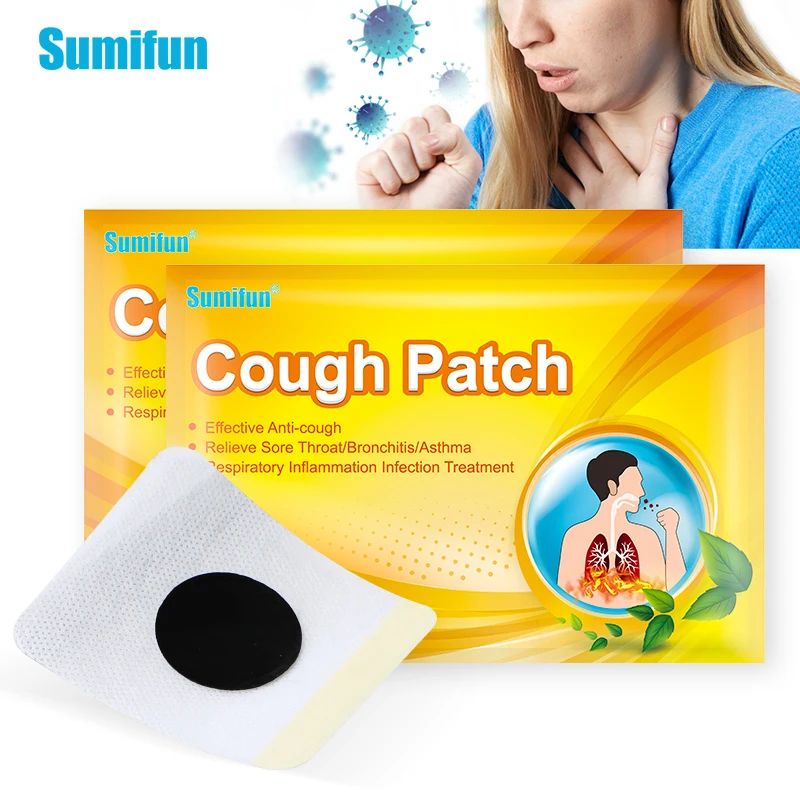 6pcs Chinese Herbal Medical Cough Relief Patch Throat itching Asthma Cold Plaster Asthma Relief Patch For Adults And Children